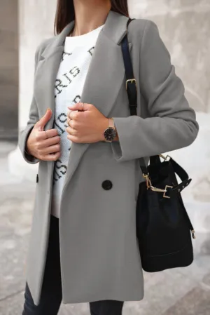 Devika  | Elegant Lapel Coat
