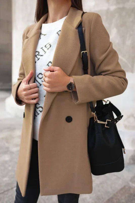 Devika  | Elegant Lapel Coat