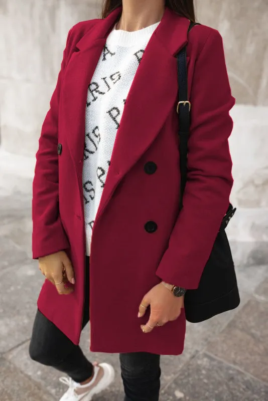 Devika  | Elegant Lapel Coat