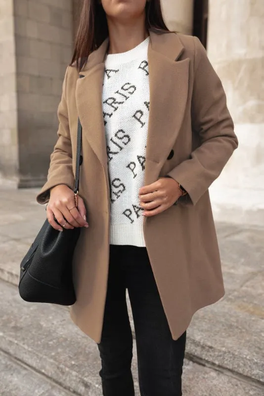 Devika  | Elegant Lapel Coat