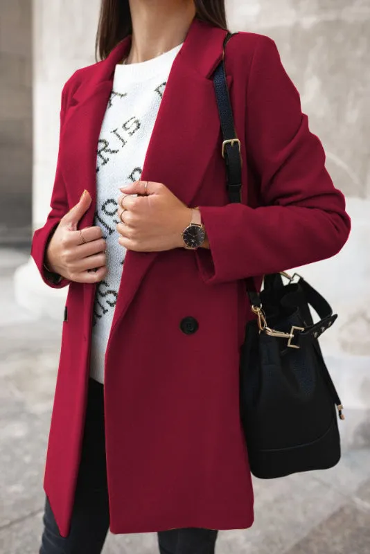 Devika  | Elegant Lapel Coat