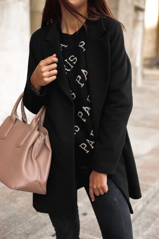 Devika  | Elegant Lapel Coat