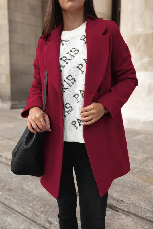 Devika  | Elegant Lapel Coat