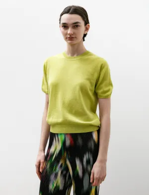 Emer T-Shirt Cotton Cashmere Lime Green