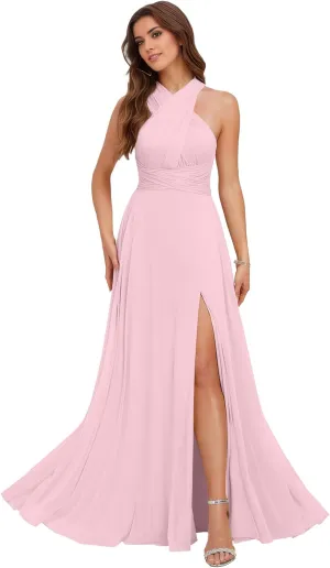 Everlong Infinity Bridesmaid Dresses Chiffon Long Wedding Guest Dresses Maxi Convertible Dress EL014