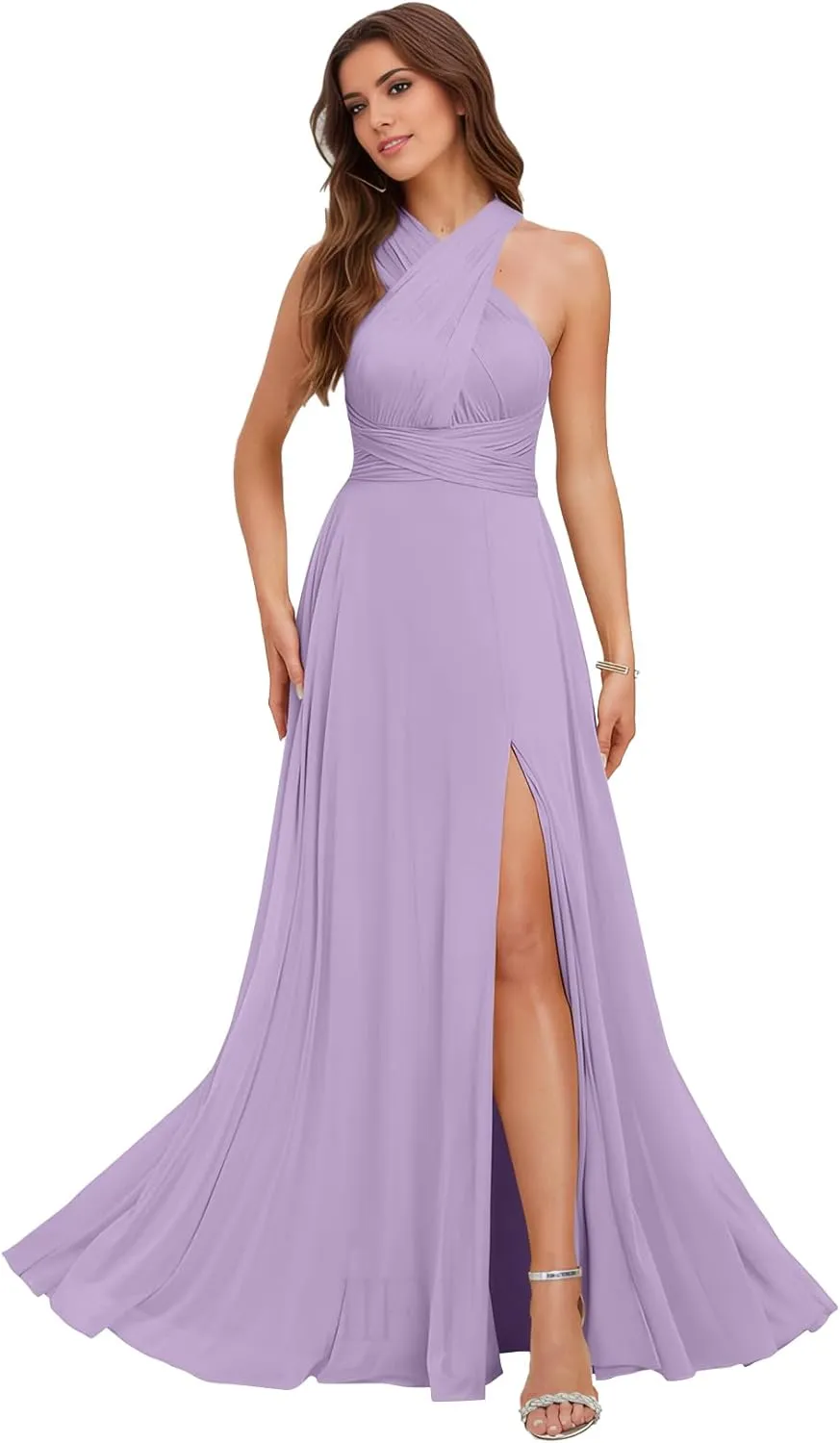 Everlong Infinity Bridesmaid Dresses Chiffon Long Wedding Guest Dresses Maxi Convertible Dress EL014