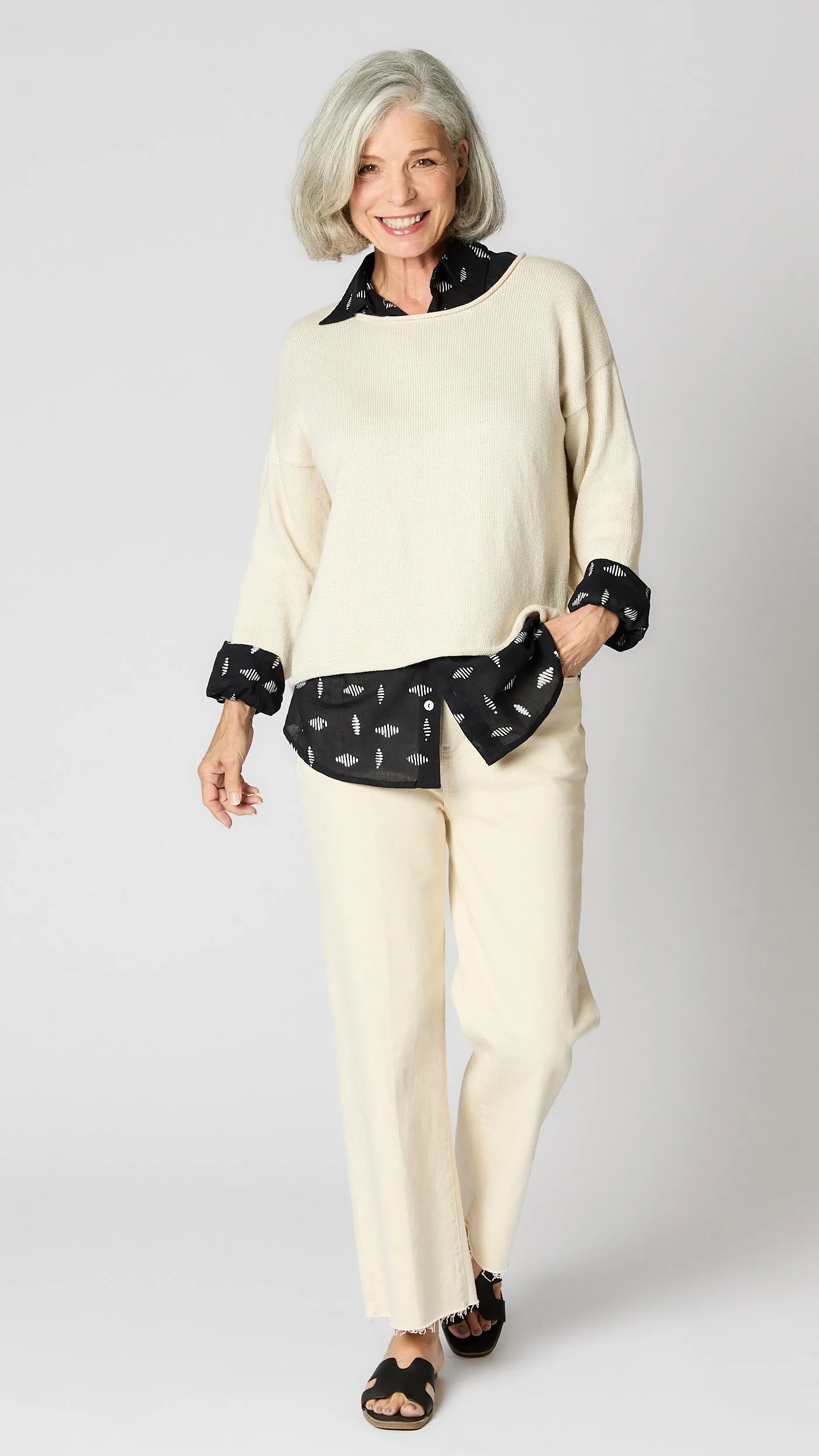 Flora Cotton Pullover