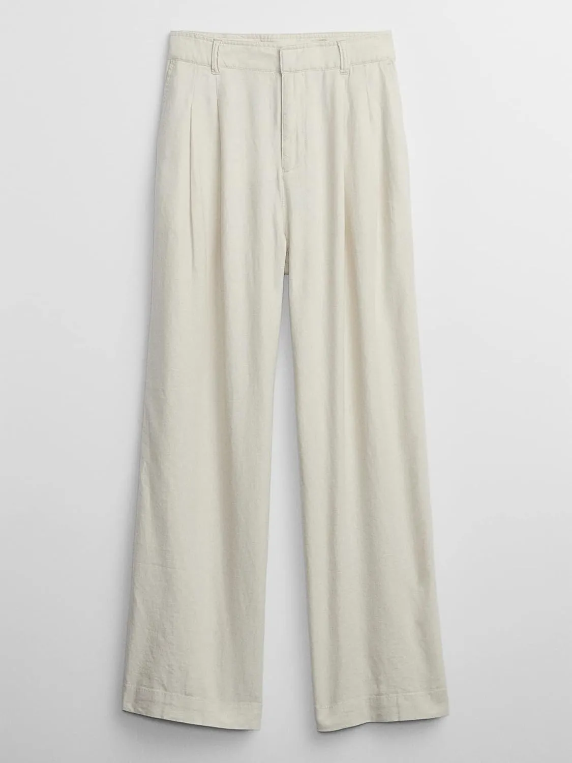 GAP Women's High Rise Linen Wide Leg Pant