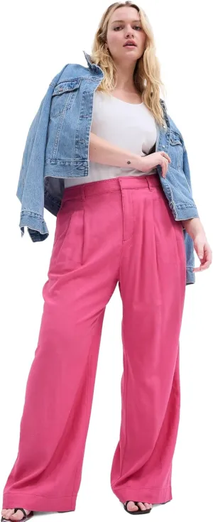 GAP Women's High Rise Linen Wide Leg Pant