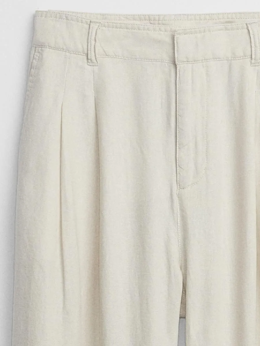 GAP Women's High Rise Linen Wide Leg Pant