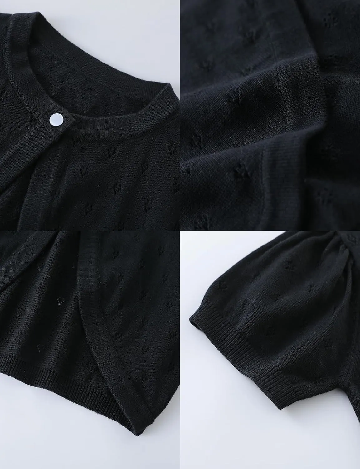 Girls Cardigan Sweater, Childrens Kids Toddler Bolero Shrug, Button Cover Up Cropped Tops