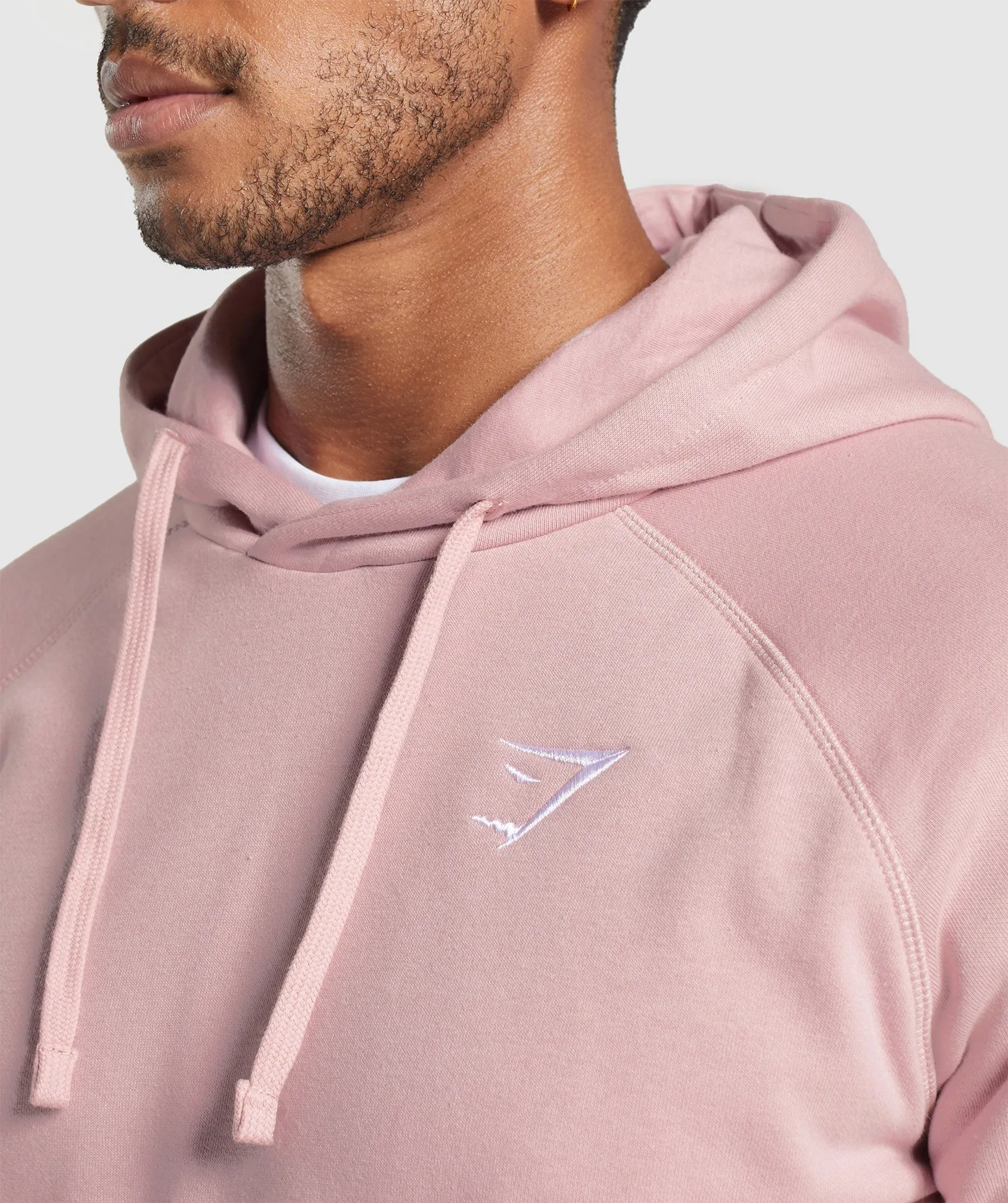 Gymshark Crest Hoodie - Light Pink