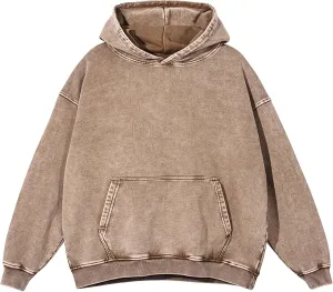 Hixiaohe Womens Oversized Hoodie Long Sleeve Sweatshirt Vintage Heavyweight Hoodies for Women Acid Wash Fall Pullover Top