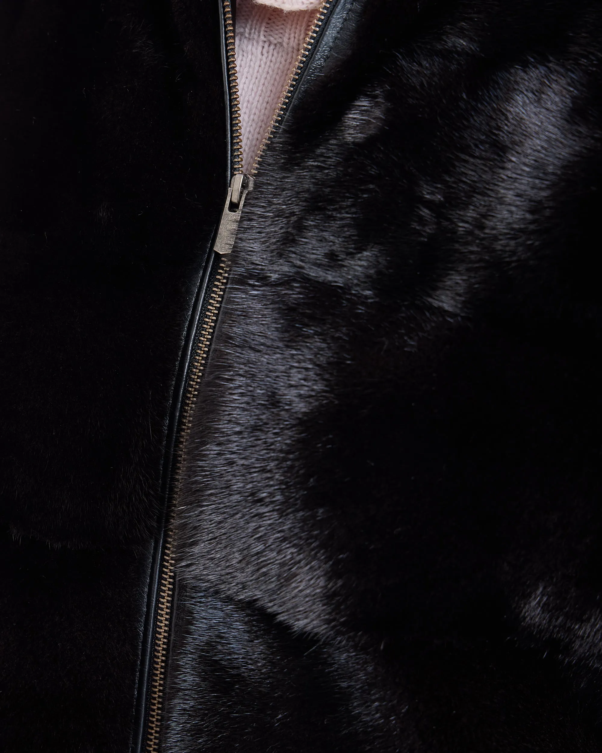 Horizontal Mink Vest