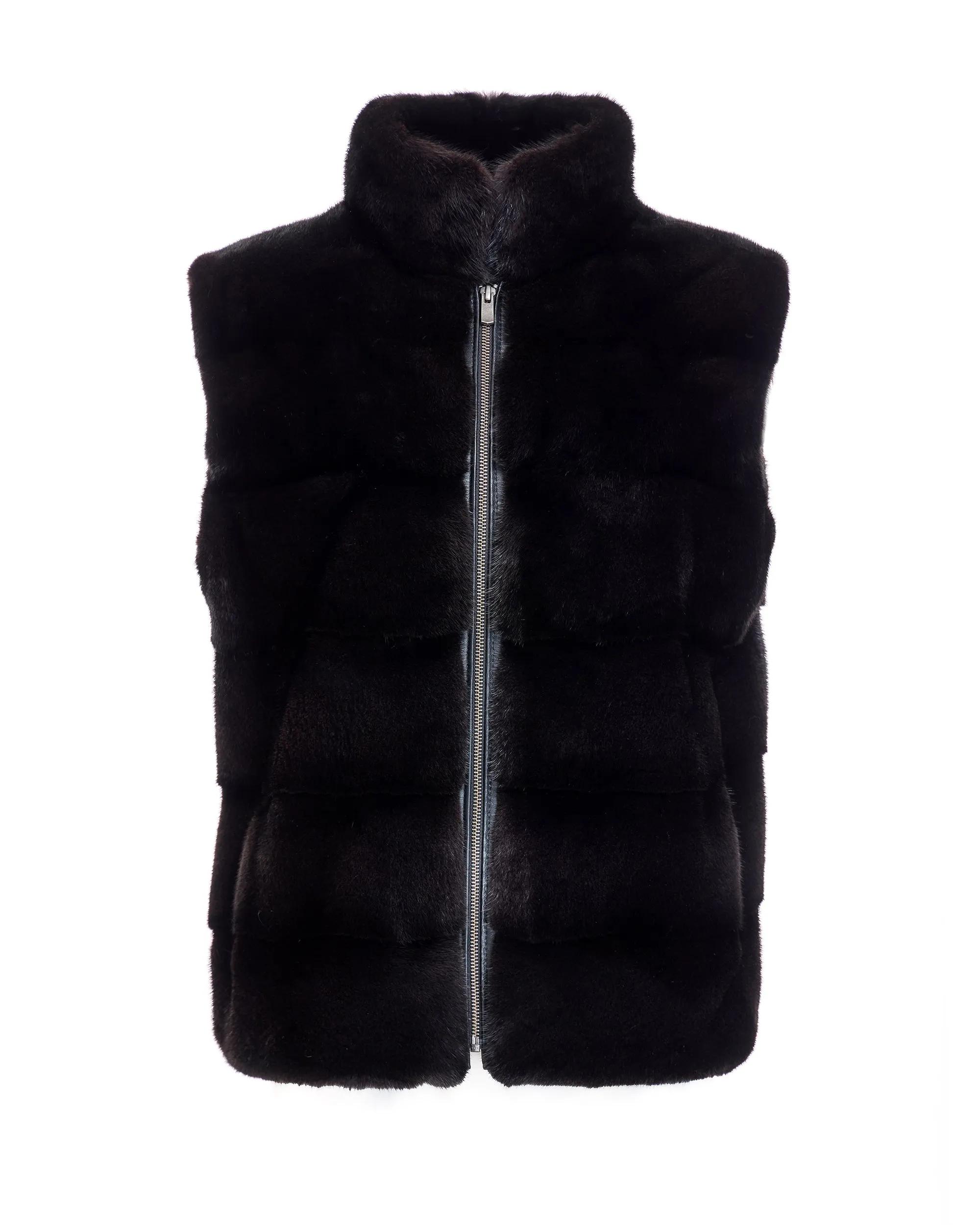 Horizontal Mink Vest