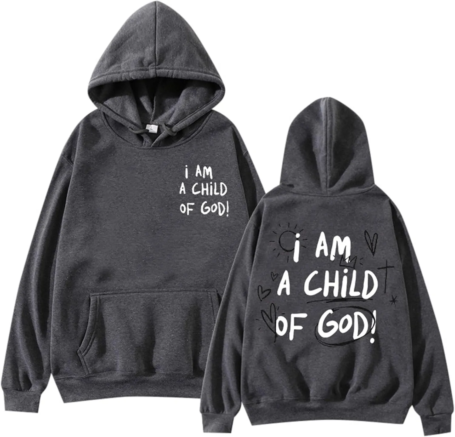 I am a Child Of God Hoodie Christian Faith Religious God Tops Man Woman Longs Leeve Pullover Sweatshirt
