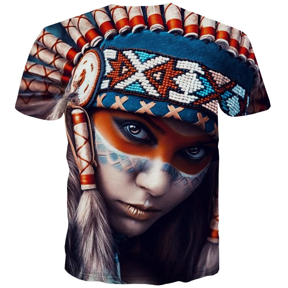 Indians T shirts Men Grassland Tshirts Novelty Sunset Tshirts Cool War T-shirts 3d