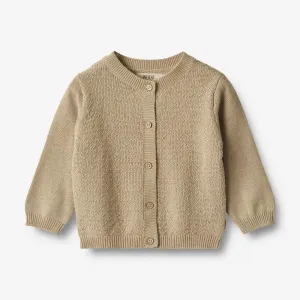 Knit Cardigan Bjørn - grey sand