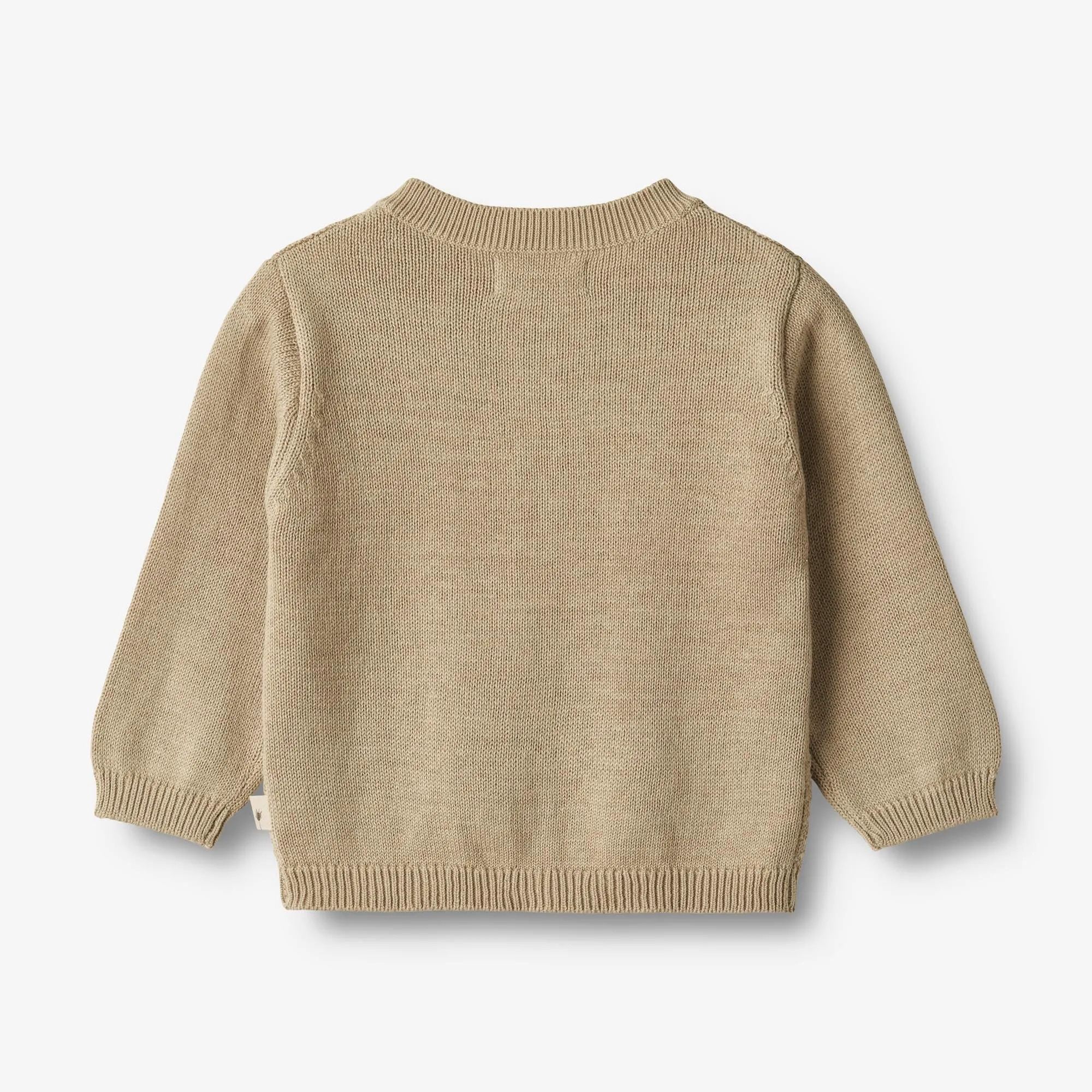 Knit Cardigan Bjørn - grey sand
