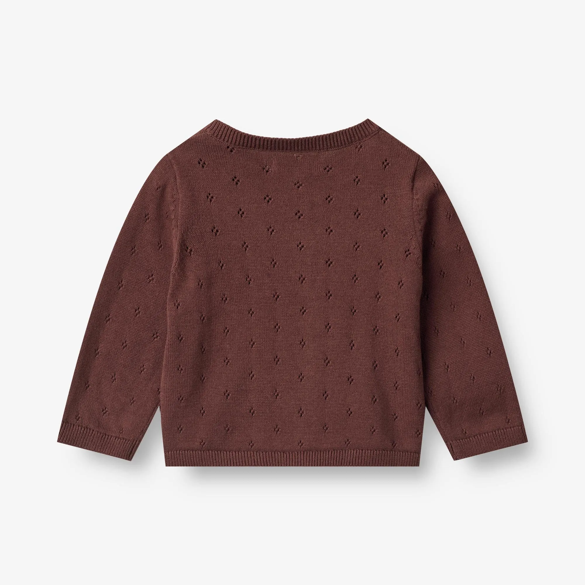 Knit Cardigan Maia | Baby - aubergine