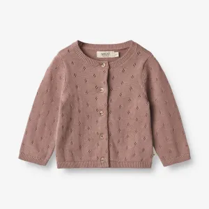 Knit Cardigan Maia | Baby - lavender rose