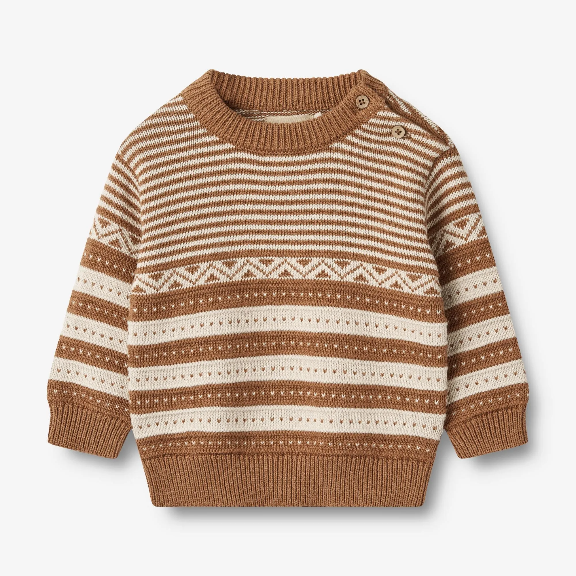 Knit Pullover Jan | Baby - caramel