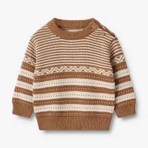 Knit Pullover Jan | Baby - caramel