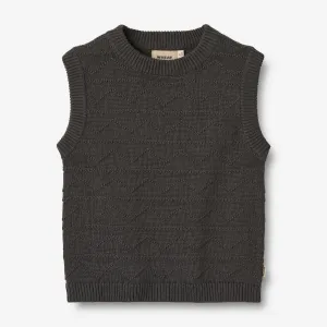 Knit Vest Bobby - raven