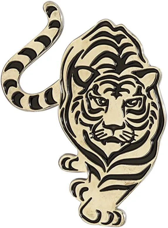 Lapel Pin Brooch Cute Animal Tiger Brooch Lapel Pin Shirt Enamel Broches Clothing Badge for Men and Women