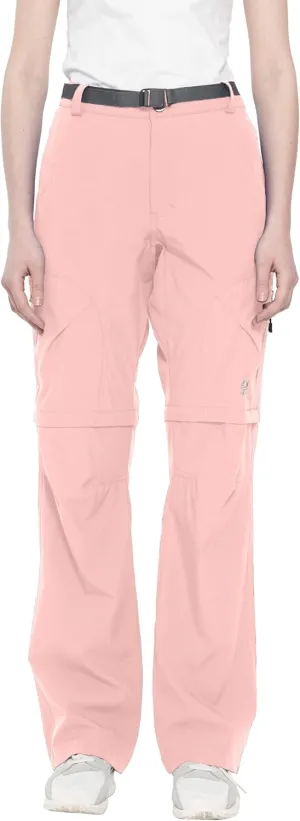 Little Donkey Andy Women's Convertible Hiking Pants Quick Dry Zip Off Shorts Lightweight Fishing Travel Trousers Pink XL