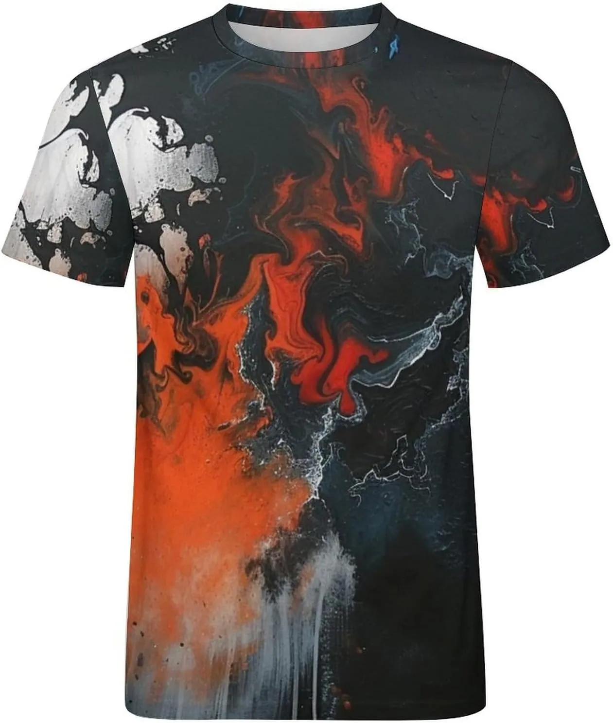 MARSVOVO Mens Camo T-Shirt Tops 2024 Novelty Graphic Casual Short Sleeve Sportswear Fashion Cotton Loose Workout Tee