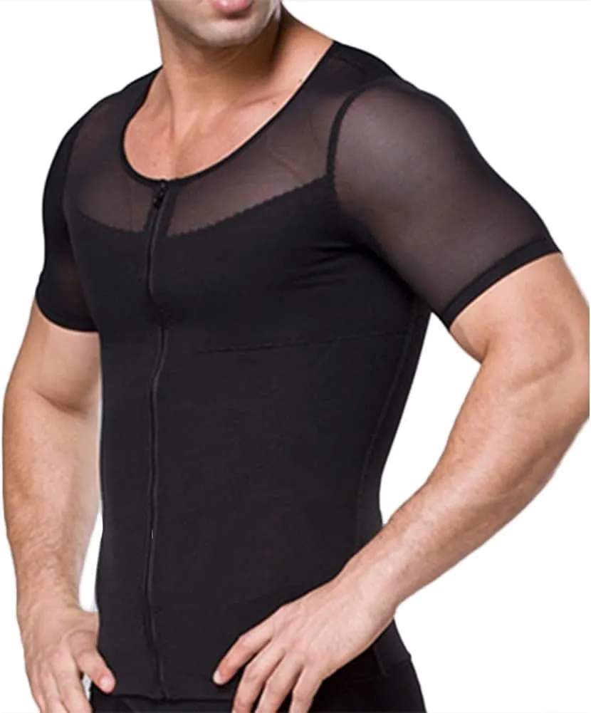 Mens Gynomastica Shapewear Compression Shirt Slimming Undershirt Body Shaper Vest Workout Tank Tops