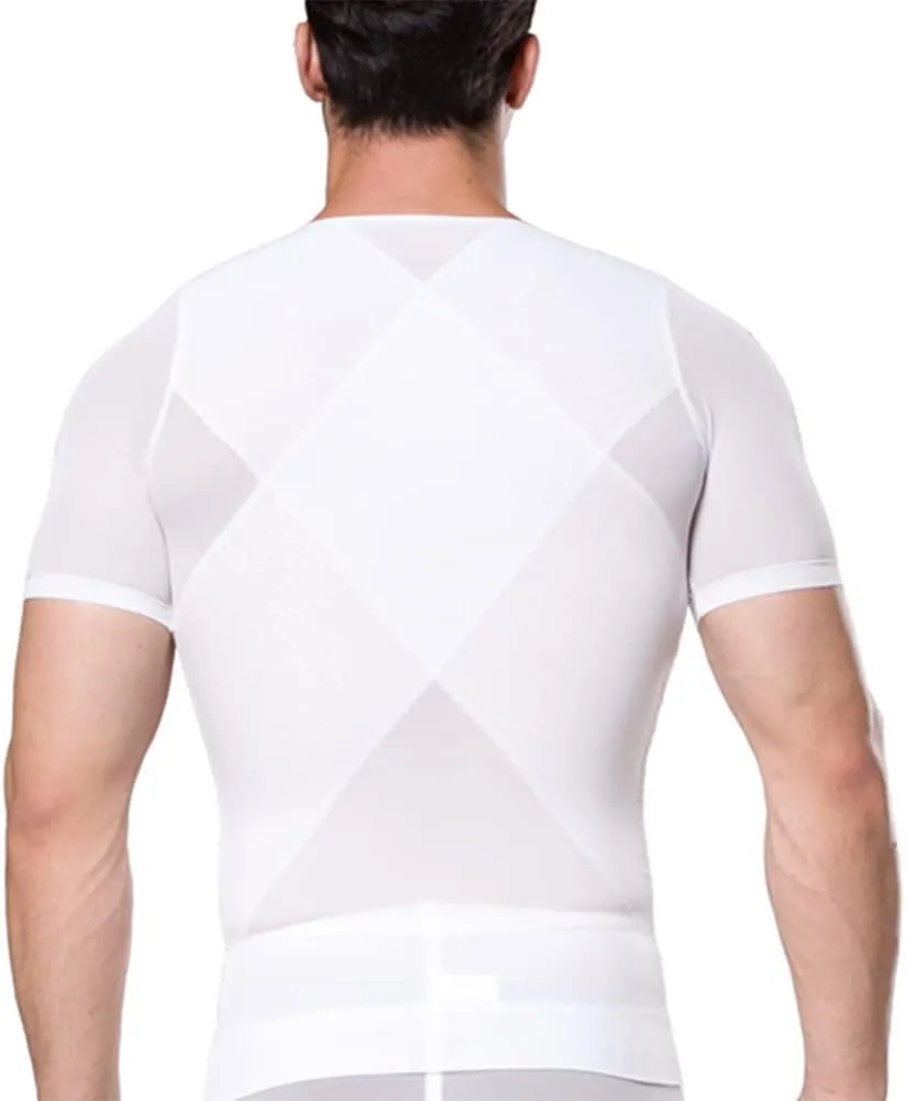 Mens Gynomastica Shapewear Compression Shirt Slimming Undershirt Body Shaper Vest Workout Tank Tops