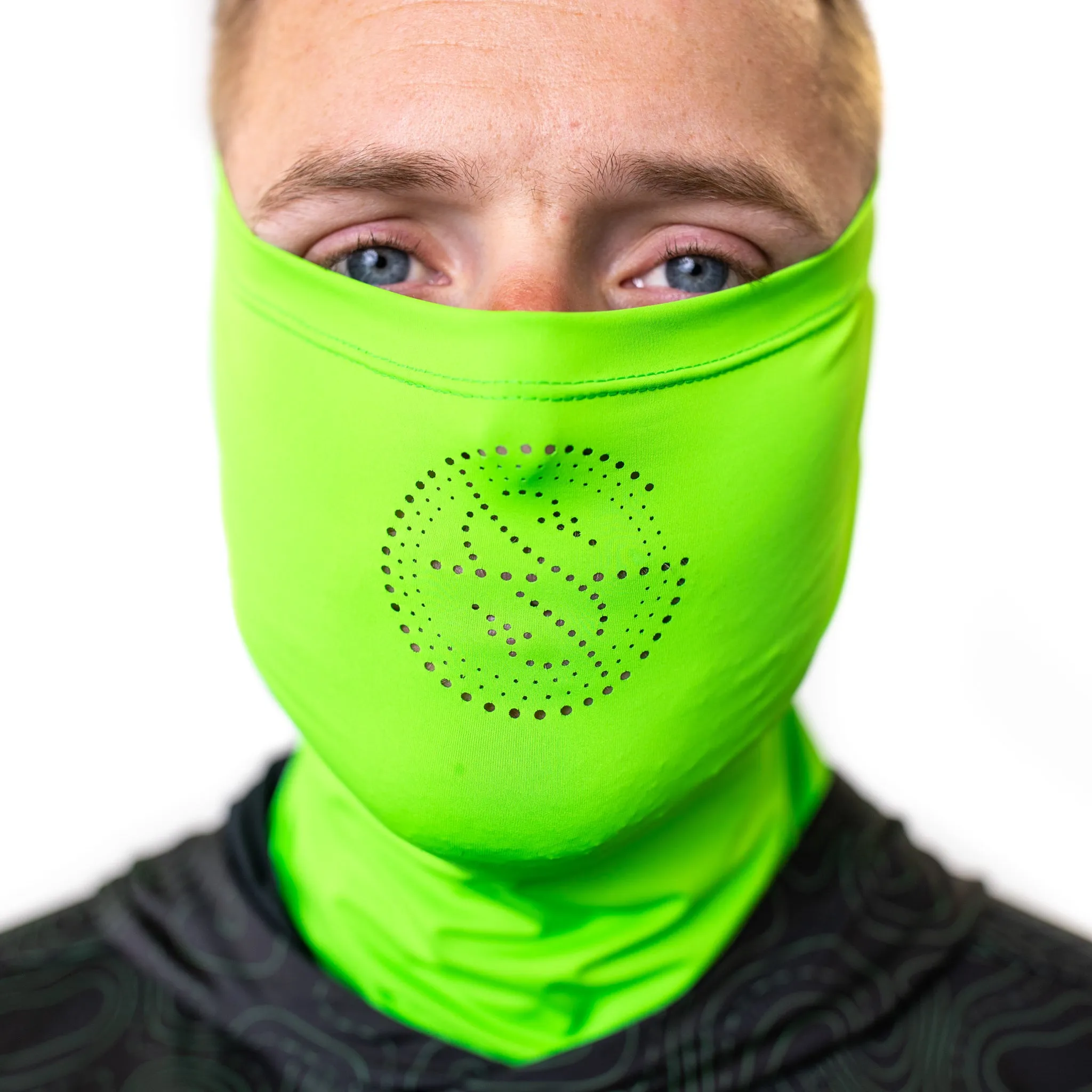 Midnight Topo Hooded Long-Sleeve w/ Green Gaiter