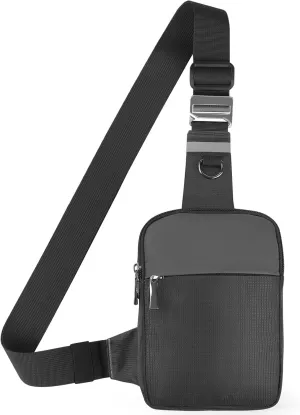 Mini Sling Bag for Women Men, Crossbody Bags Chest Bag Dual Pocket RFID Cell Phone Purse Travel Running Walking