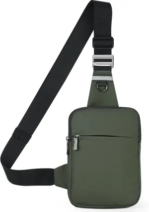 Mini Sling Bag for Women Men, Crossbody Bags Chest Bag Dual Pocket RFID Cell Phone Purse Travel Running Walking