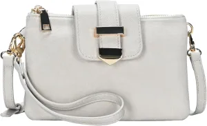 Miztique Dara Convertible Crossbody | Vegan Leather Wristlet with Detachable Crossbody Strap |