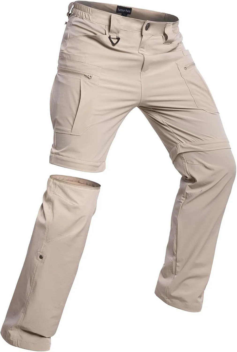 NAVEKULL Men's Convertible Hiking Pants Lightweight Quick Dry Zip Off Outdoor Fishing Tactical Cargo Pants with Roll-Up Legs