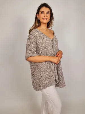Naya Vee Neck Square Knit