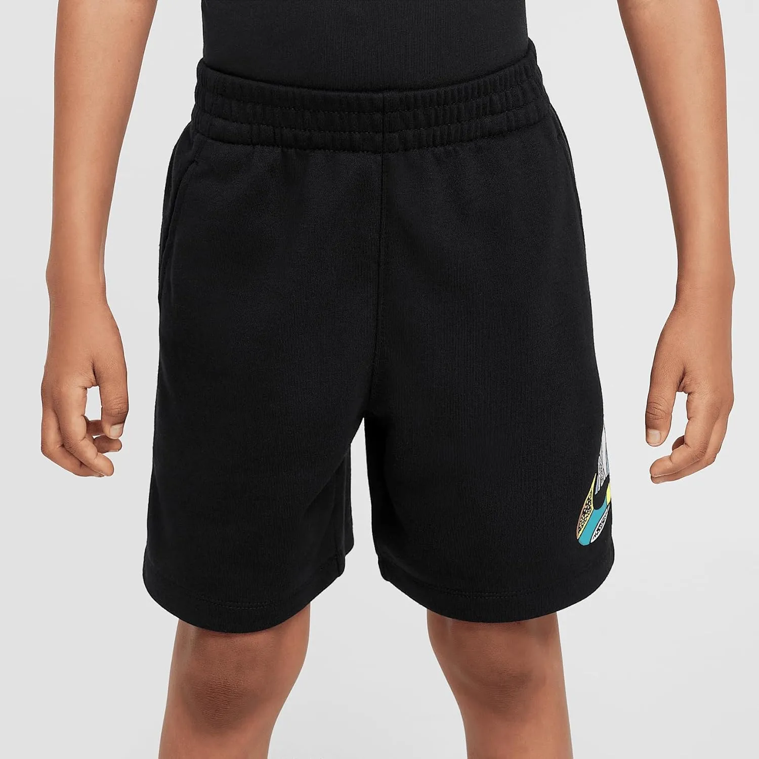 Nike Sportswear Outside The Lines Little Kids' French Terry Shorts (Black, 86M686-023)