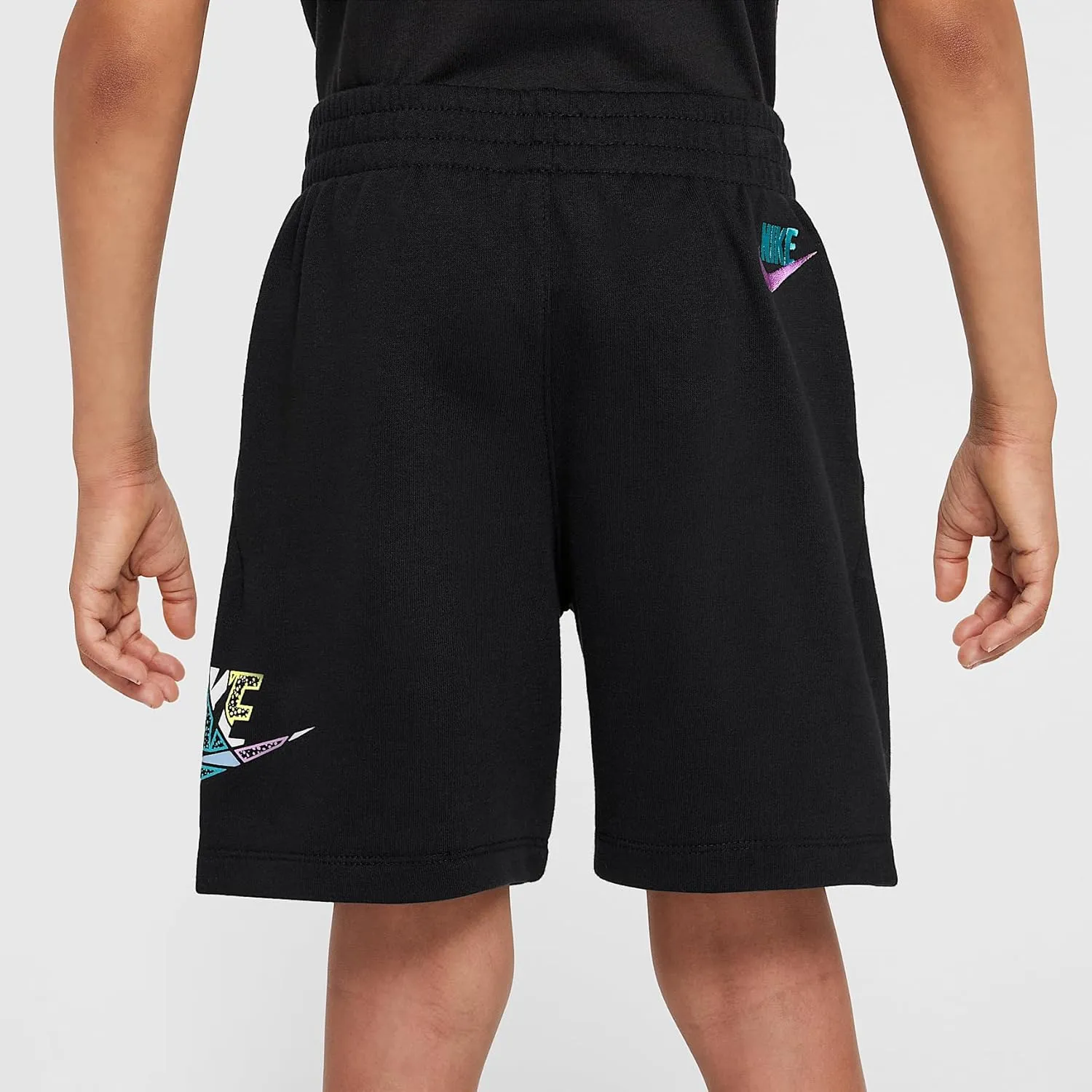 Nike Sportswear Outside The Lines Little Kids' French Terry Shorts (Black, 86M686-023)