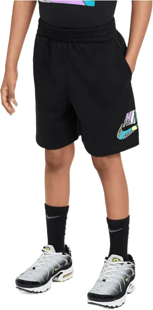 Nike Sportswear Outside The Lines Little Kids' French Terry Shorts (Black, 86M686-023)