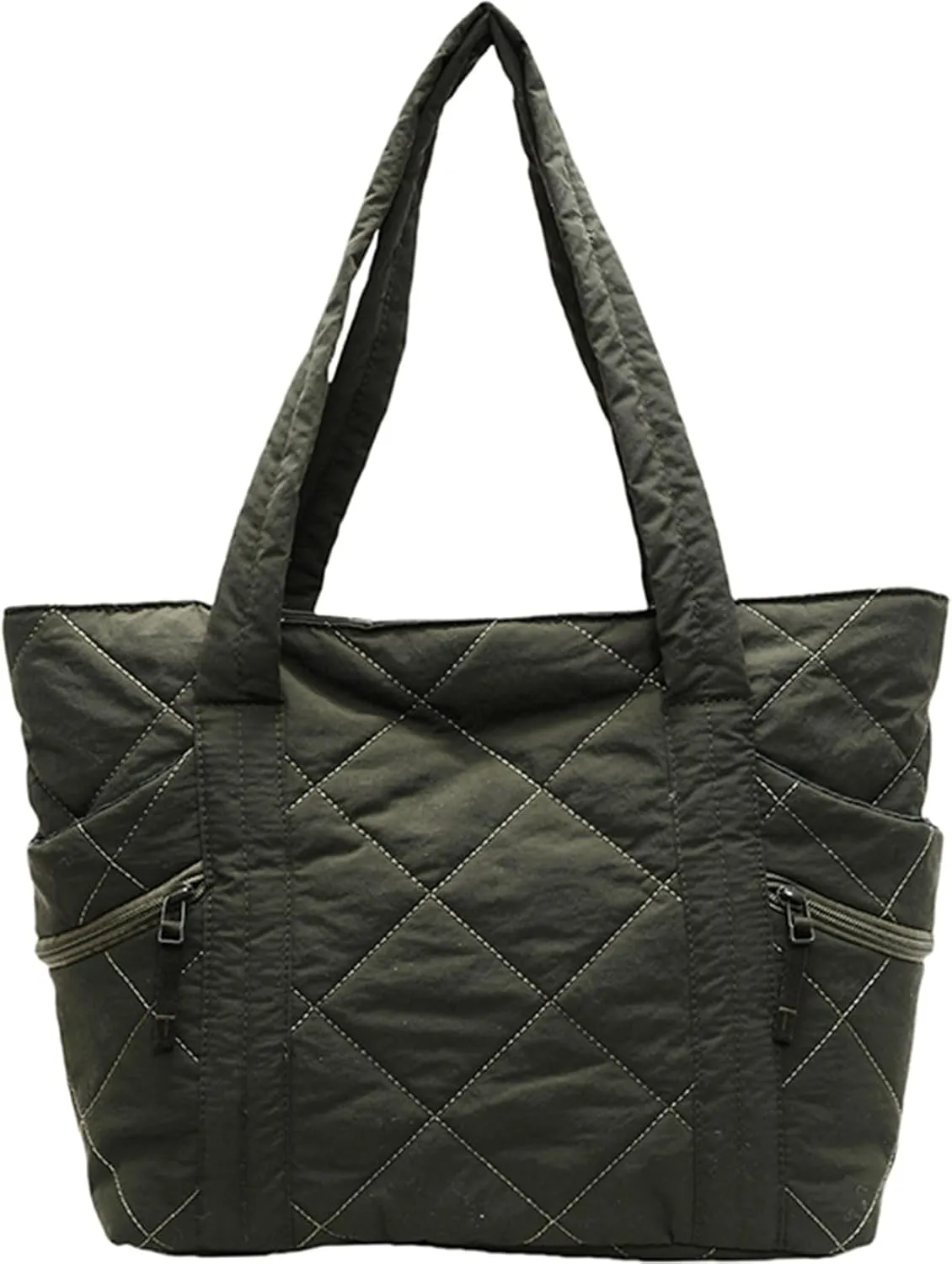 Nylon Messenger Bag Argyle Large Tote Bag Plain Casual Hobo Bag Chic Shoulder Bag Laptop Bag Travel Daypacks