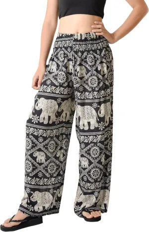 Orient Trail Open Ankle Wide Leg Harem Pants with Pocket -Yoga Flowy Pants for Women US Size 0-24