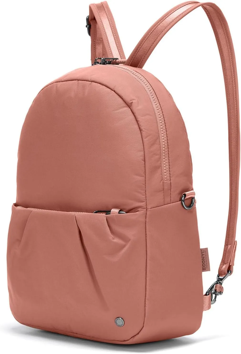 Pacsafe Women's Citysafe CX Anti Theft Convertible Backpack-Fits 11" Tablet, ECONYL Rose