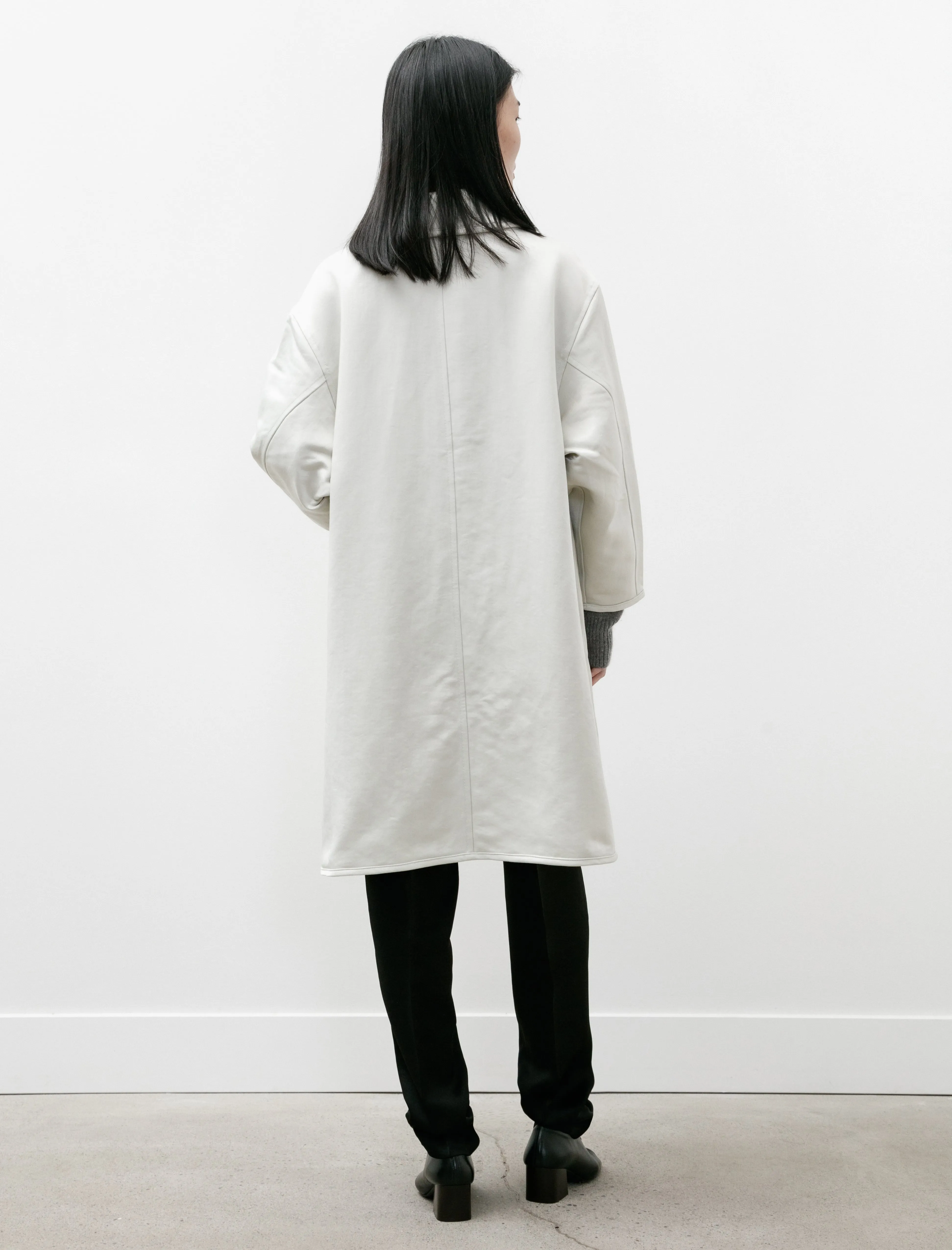 R17Y1 Long Double Face Coat Clay