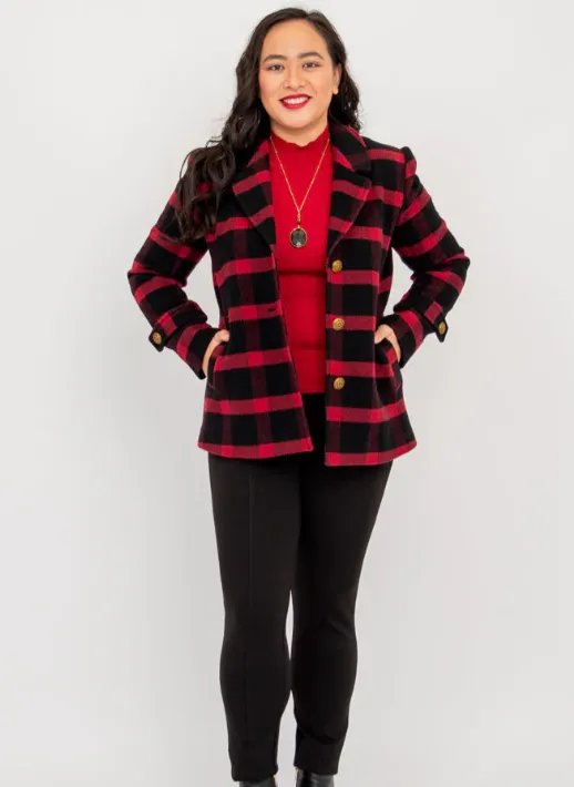 Robin Coat with Buffalo Plaid