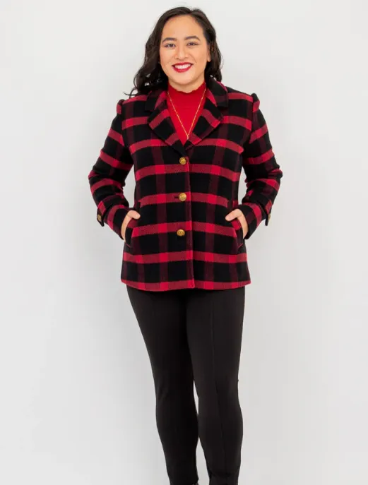 Robin Coat with Buffalo Plaid