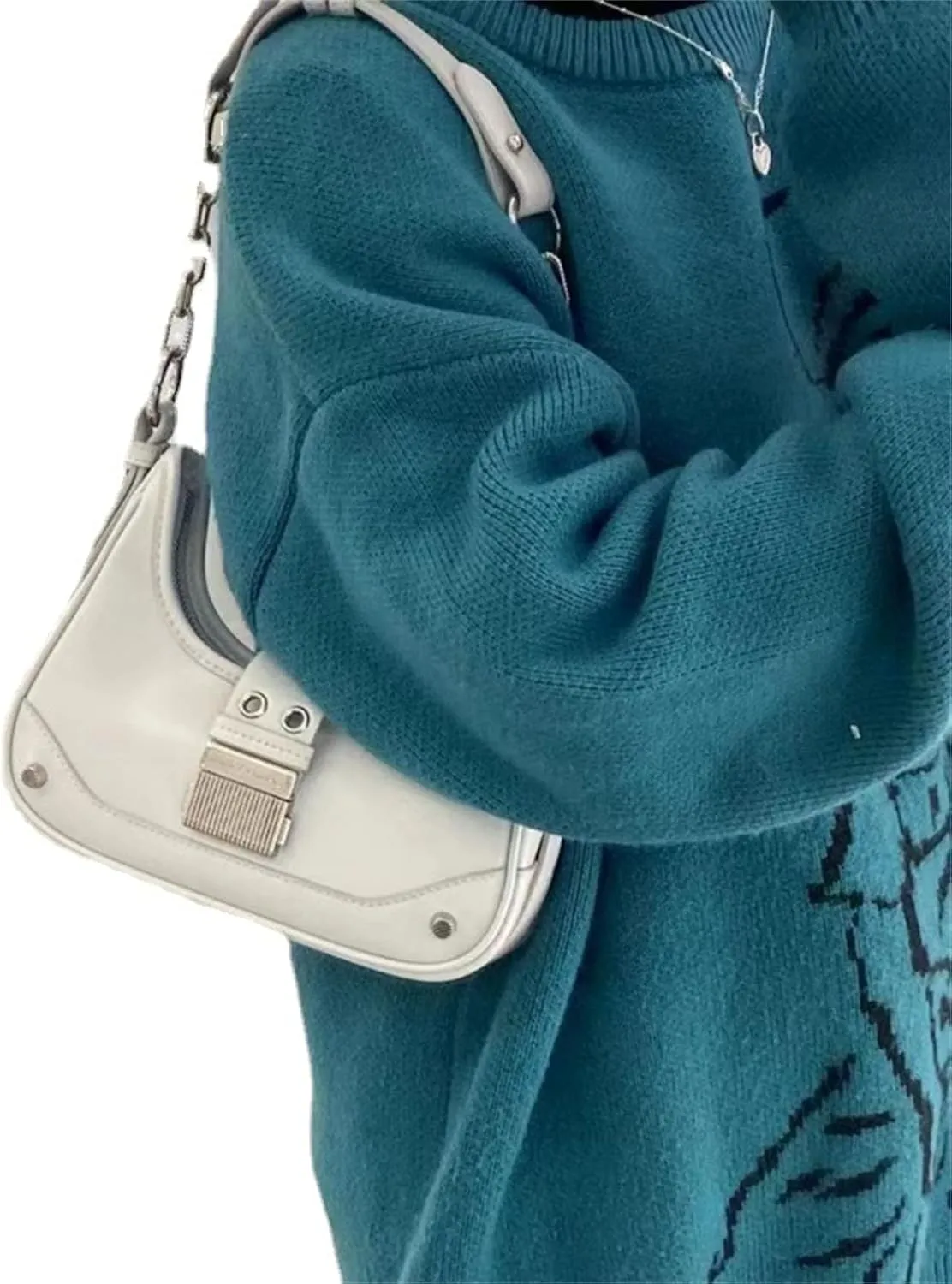 Shoulder Bag for Women, Chic Crescent Hobo Bag, PU Leather Satchel Bag Clutch Purse Handbag