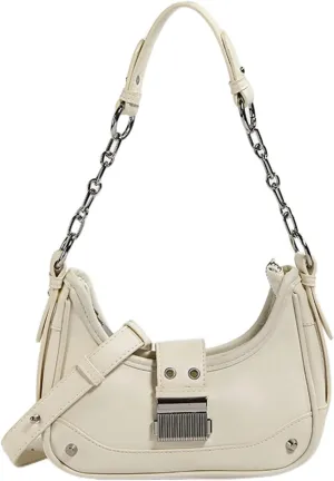 Shoulder Bag for Women, Chic Crescent Hobo Bag, PU Leather Satchel Bag Clutch Purse Handbag